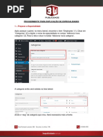 Procedimento Para Inclusão de Especialidade