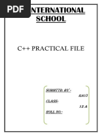 JM International School: C++ Practical File