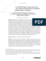 Calidad Del Agua Para Riego de Tierras