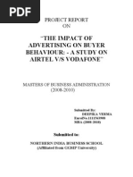 advertising impact airtel & vodafone