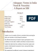 Capital Adequacy Norms in India Need & Necessity A Report On SBI