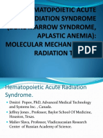 Hematopoietic Acute Radiation Syndrome Aplastic Anemia Bone Marrow Syndrome