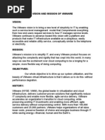 Download Vision and Mission of Vmware by diviravi SN39677256 doc pdf
