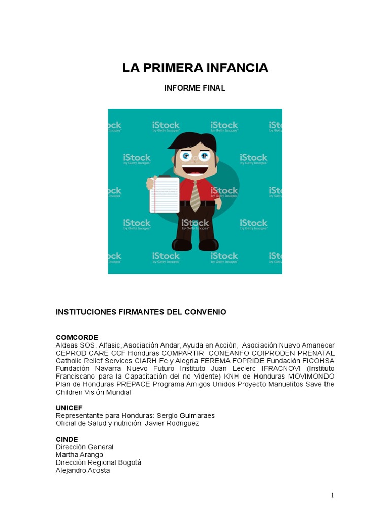 Atención a la Primera Infancia en Honduras | PDF | Educación de la ...