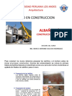 ALBAÑILERIA, PROCESO CONSTRUCTIVO 