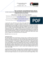 Assessment of The As3700 Relationship Between Shear Bond Strength and Flexural Tensile Bond Strength in Unreinforced Masonry