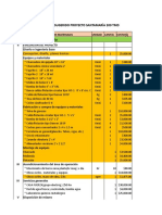 Costo Sugerido Proyecto Santamaría 200 Tmd