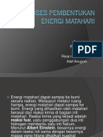 Proses Pembentukan Energi Matahari