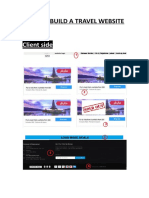 Project: Build A Travel Website: Client Side