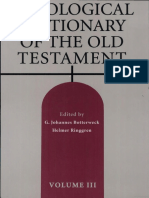 Theological Dictionary of The Old Testament Vol 03