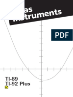 TI 92 Manual