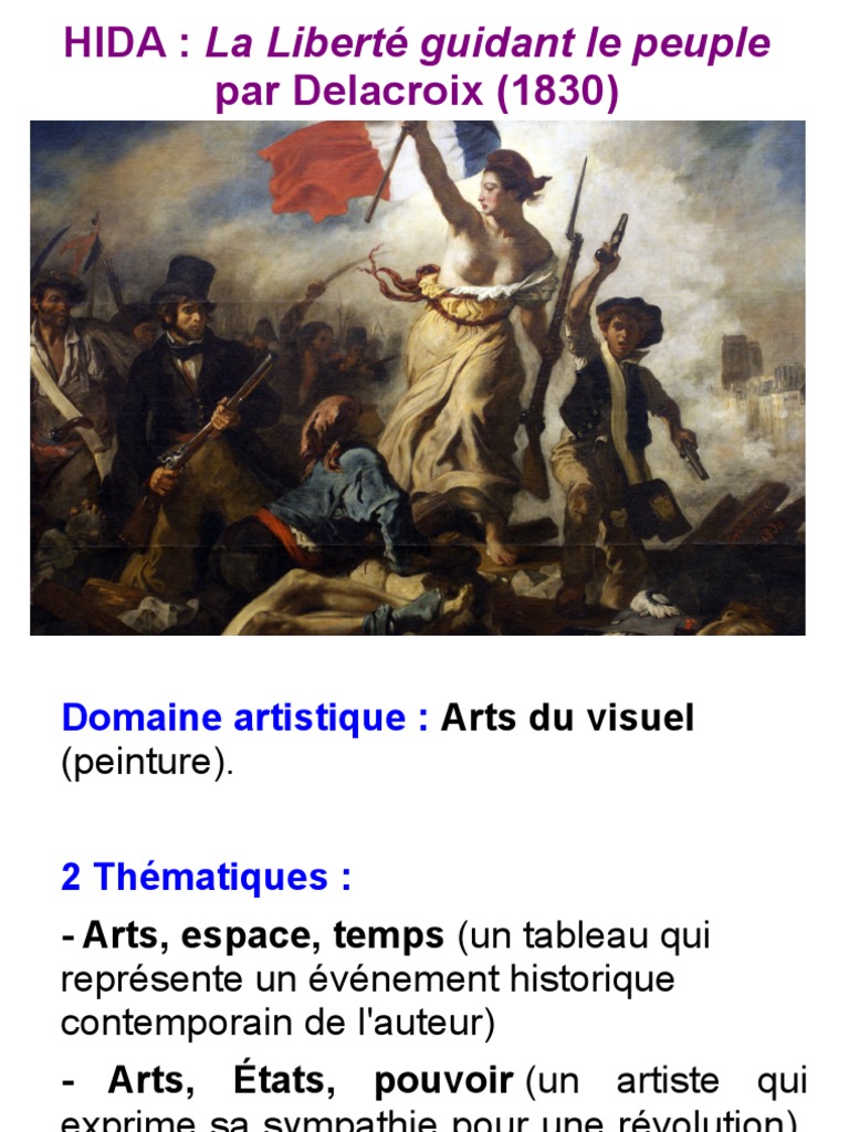Que Represente Le Tableau La Liberte Guidant Le Peuple La Liberté Guidant Le Peuple Analyse D'image | PDF | Peintures | Arts  (Général)