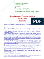 REGOLAMENTO TECNICO 2010-2011