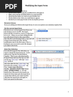 Modifying The Input Form: Select Content