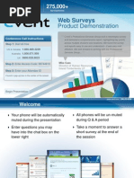 Download Cvent - Web Survey Product Demonstration by Karl Forest SN39679559 doc pdf