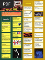 Muuragenda van het Huis van de Wijk Buitenveldert te Amsterdam voor Januari 2019