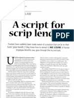 A Script for Script Lenders