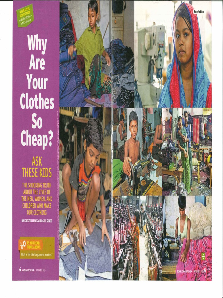 Why Are Your Clothes So Cheap PDF