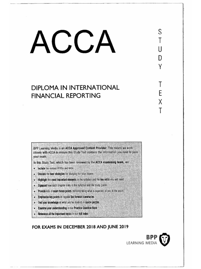 Index ACCA IFRS 2019