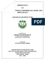 Relation Between Commercial Zones & Open Spaces - Recreational Architecture