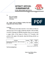 District Office: Subarnapur: (Social Welfare Section)