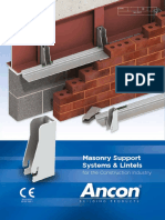 Masonry Support Systems and Lintels