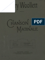 Chanson Matinale, Pour Violon Ou Violoncelle Et Piano