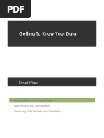 Getting To Know Your Data