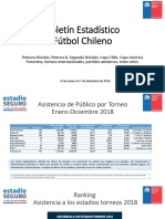 Estadística Asistencia de Público 2018