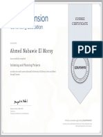 Ahmed Nabawie El Morsy: Course Certificate