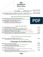 Wine List 2018 The Harrison Pub