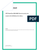 HPE StoreEver MSL6480 Tape Library User and Service Guide - Español