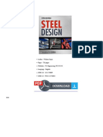 (PDF) Steel Design: Book Details