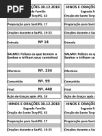 Filipetas DOMINGO Sagrada Família Ano c