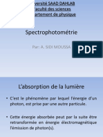 Spectophotometrie