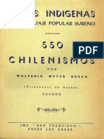 Diccionario de Chilenismos Surenos Voces Indigenas