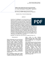 Aplikasi Value Engineering Pada Proyek Konstruksi (Studi Kasus: Proyek Pembangunan Gedung BPKP Yogyakarta)