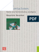 Beuchot Mauricio, Hechos e Interpretaciones PDF