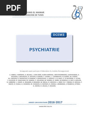 Dcem1 Psy Psychose Trouble Mental - 
