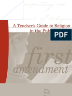 A Teacher's Guide To Religion in The Public Schools: First