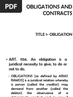 Obligations and Contracts