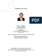 Curriculum Vitae Prof. A. A. Mahdi Professor & HOD (16 PP)
