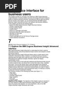 Self Service Interface For Business Users: 7.1 Explore The IBM Cognos Business Insight Advanced Interface