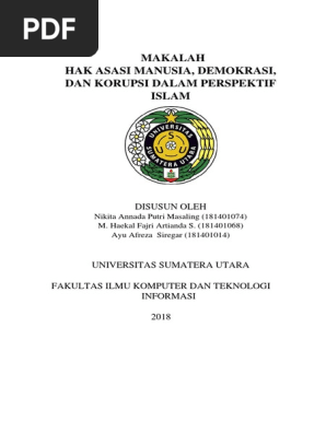 Hak Asasi Manusia Demokrasi Dan Korupsi Dalam Perspektif Islam
