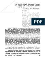 Frederico A. R. C. Mendonça - A Estratégia de Localização Dos Conjuntos Habitacionais Da URBIS Em Salvador, Entre 1964 e 1984