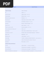 Arab Common Use Words