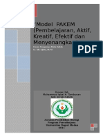 PAKEM Pembelajaran Aktif Kreatif Efektif