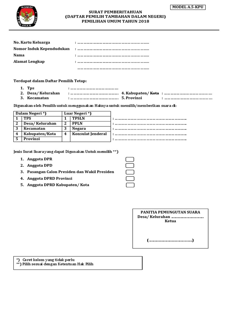 A5 Kpu | PDF