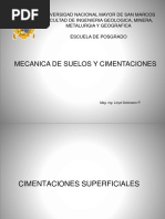 Cimentaciones Superficiales - Mecanica de Suelos y Cimentaciones