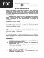 Reduccionimos Relativista